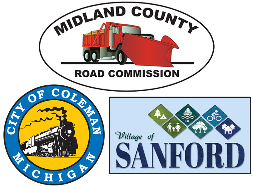 Click here for Countywide Roads - including all 16 Townships, the City of Coleman, the Village of Sanford, and the Midland County Road Commission.